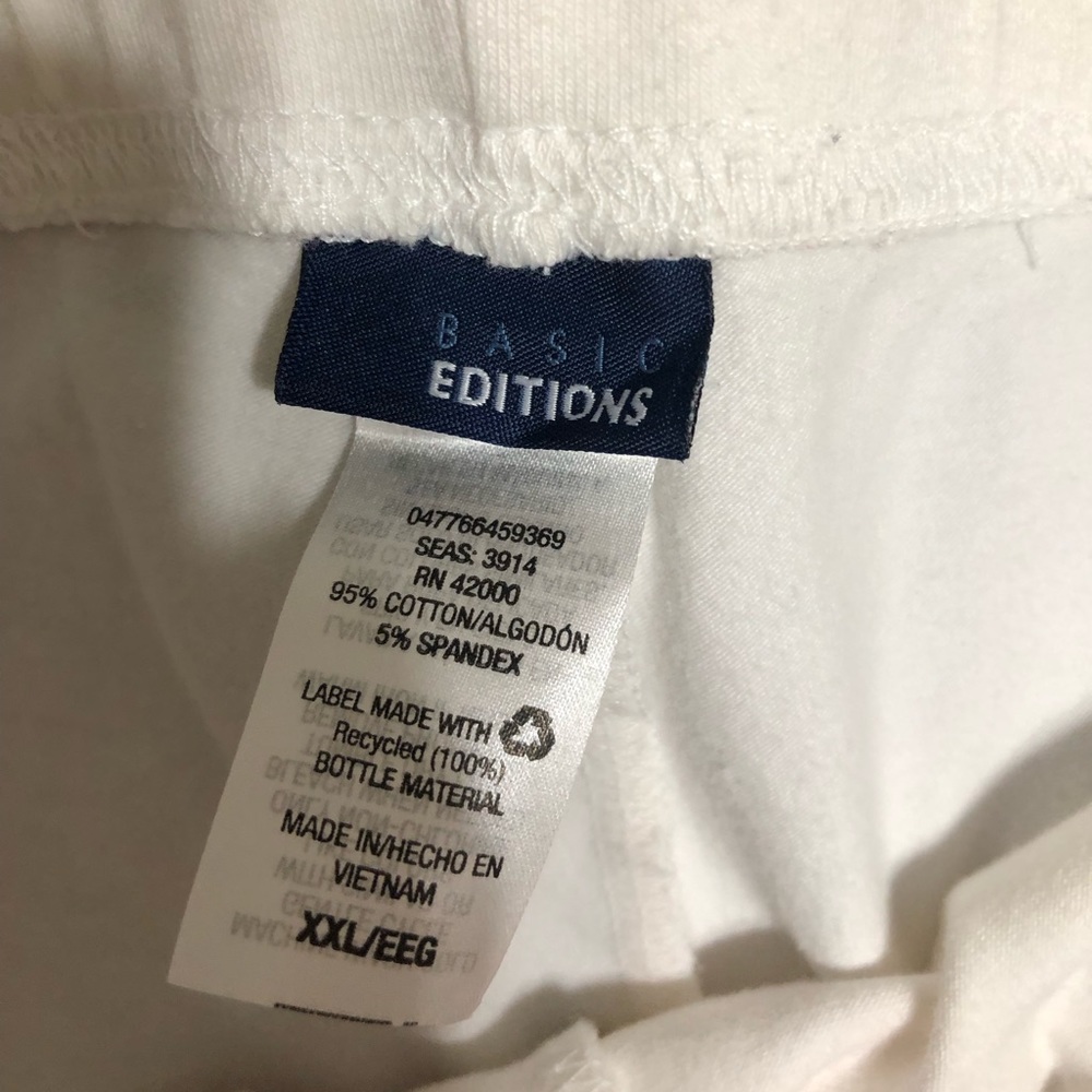 White cotton capris - Picture 2 of 3